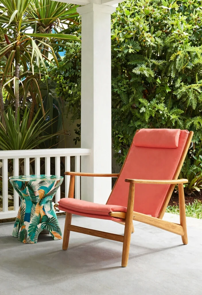 14 Front Porch Ideas to Create a Warm and Welcoming Entry 11. Mid Century Coastal Furniture 0