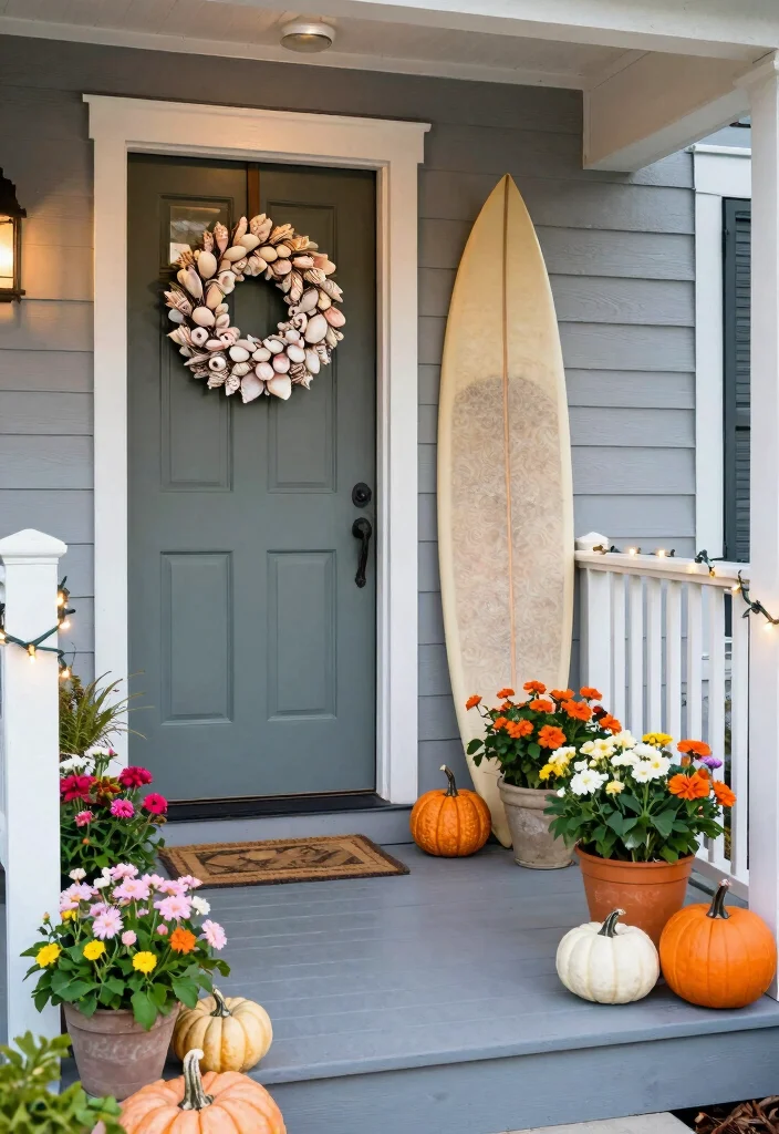 14 Front Porch Ideas to Create a Warm and Welcoming Entry 4. Seasonal Decorations 0