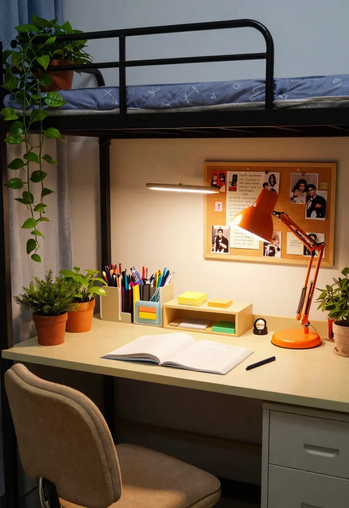14 HBCU Dorm Room Ideas Full of Culture and Personality 13 14 HBCU Dorm Room Ideas Full of Culture and Personality 3. Personalized Desk Space for Productivity 0