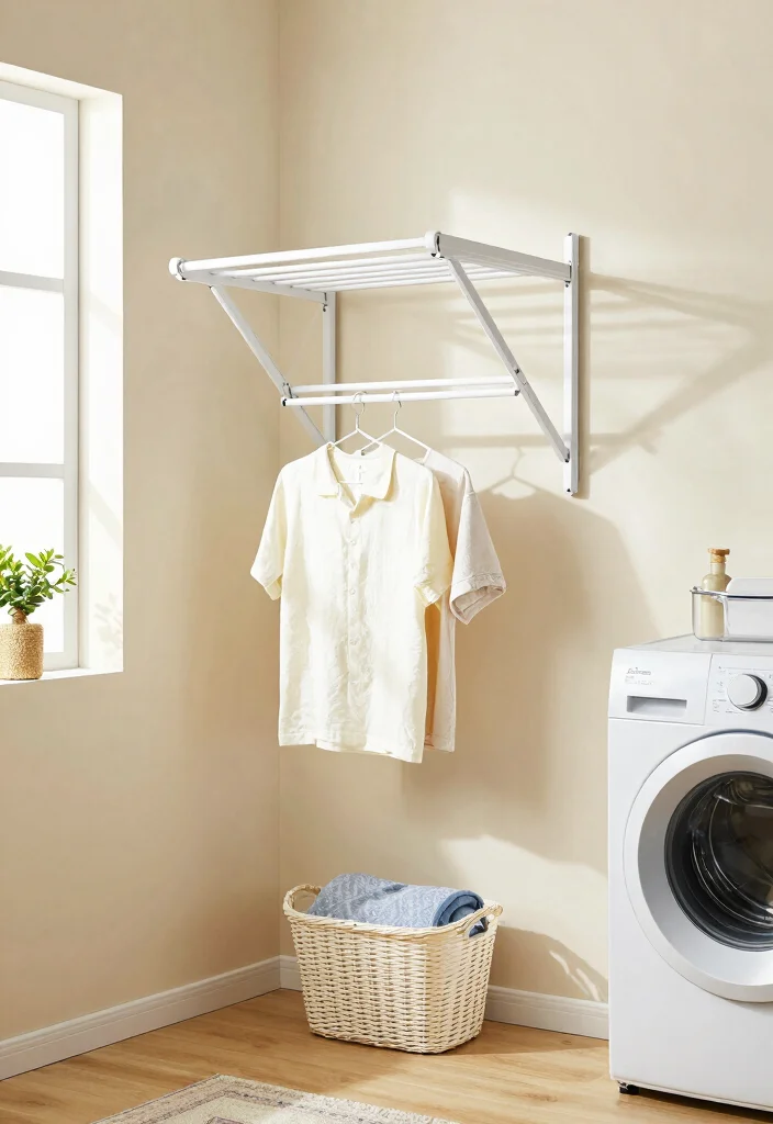 14 Large Laundry Room Ideas for Organized Family Living 11. Efficient Drying Stations 0