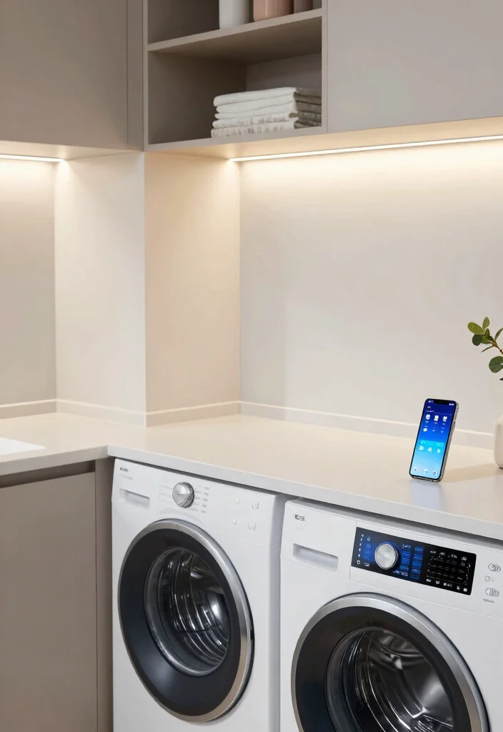 14 Large Laundry Room Ideas for Organized Family Living 5. Smart Technology Integration 0