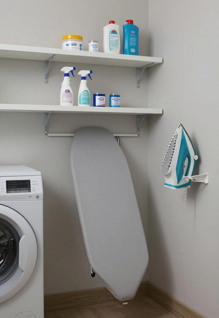 14 Laundry Room Ideas That Make Everyday Chores Feel Easier 12. Space for Ironing 0