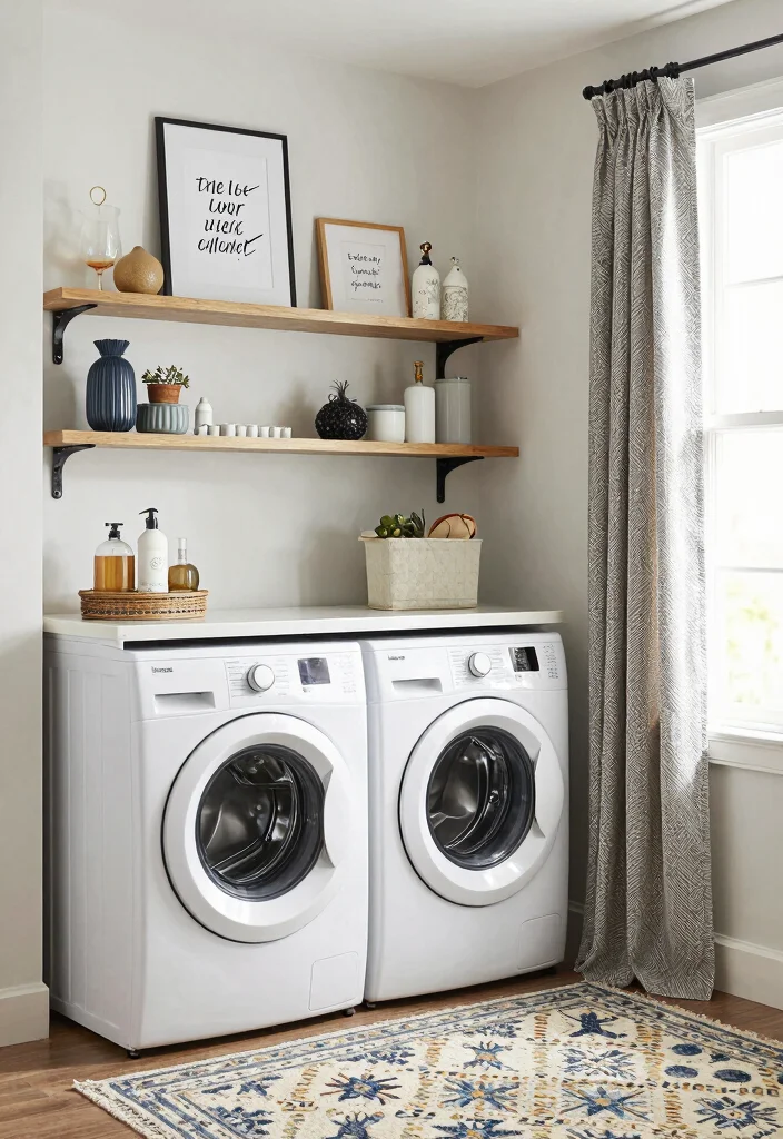 14 Laundry Room Ideas That Make Everyday Chores Feel Easier 6. Chic Decor Touches 0