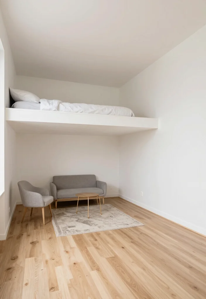 14 Lofted Bed Dorm Room Ideas That Feel Open and Functional 9. Open Floor Plan Concepts 0