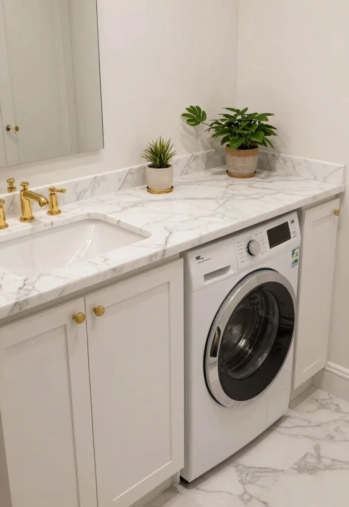 14 Luxury Laundry Room Ideas That Feel Boutique Inspired 1. Elegant Marble Accents 0