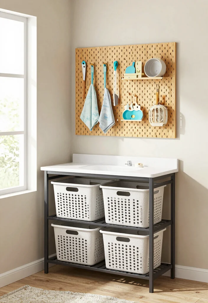 14 Mudroom Laundry Room Ideas for Busy Homes 1. Compact Workstation for Laundry Tasks 0