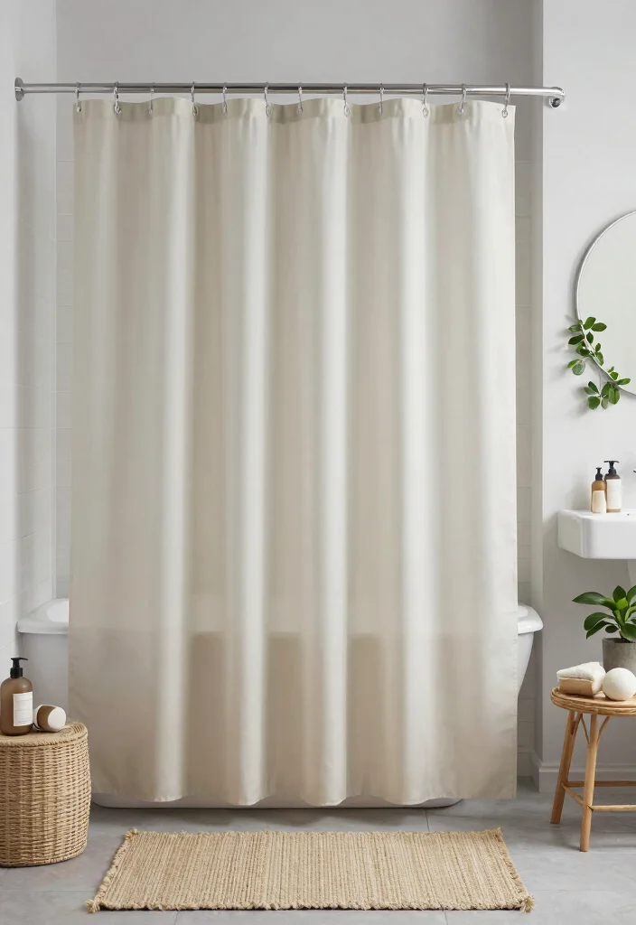 14 Shower Curtain Ideas for Bathrooms with Style and Personality 7. Biodegradable Shower Curtains 0