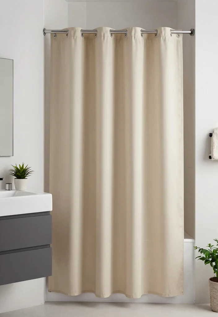 14 Shower Curtain Ideas for Bathrooms with Style and Personality 8. Minimalist Shower Curtains 0