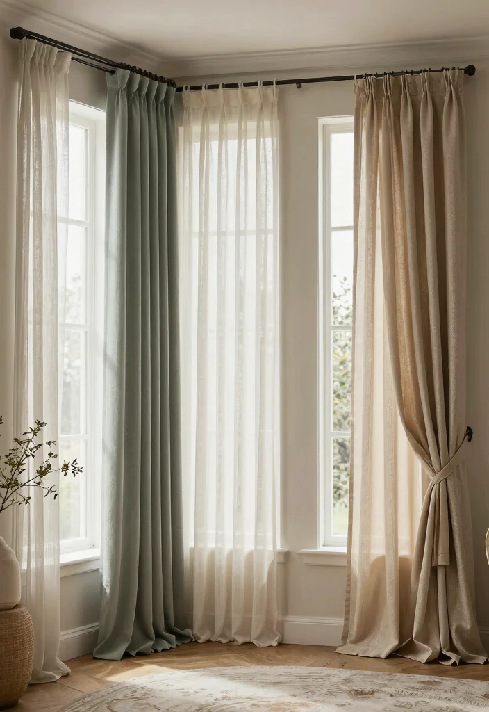 14 Three Window Curtain Ideas for Balanced and Stylish Symmetry Conclusion 0
