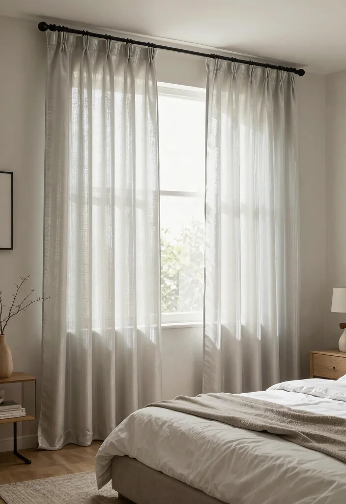 15 Curtain Ideas for Bedroom Spaces That Feel Calm and Restful 13. Solar Reflective Window Treatments 0