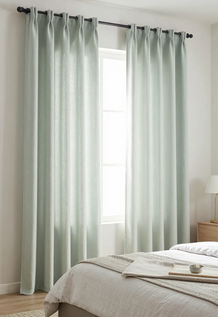 15 Curtain Ideas for Bedroom Spaces That Feel Calm and Restful 4. Recycled Polyester Curtains 0