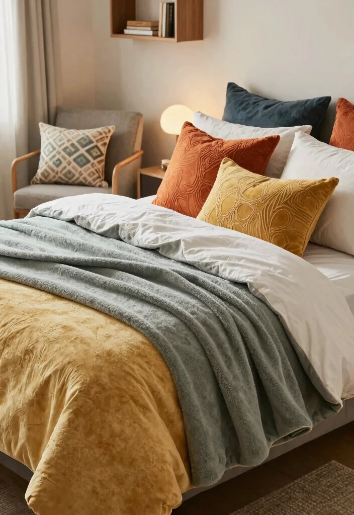 15 Dorm Room Ideas That Feel Cozy Personal and Easy to Live In 1. Layered Textiles for Comfort 0