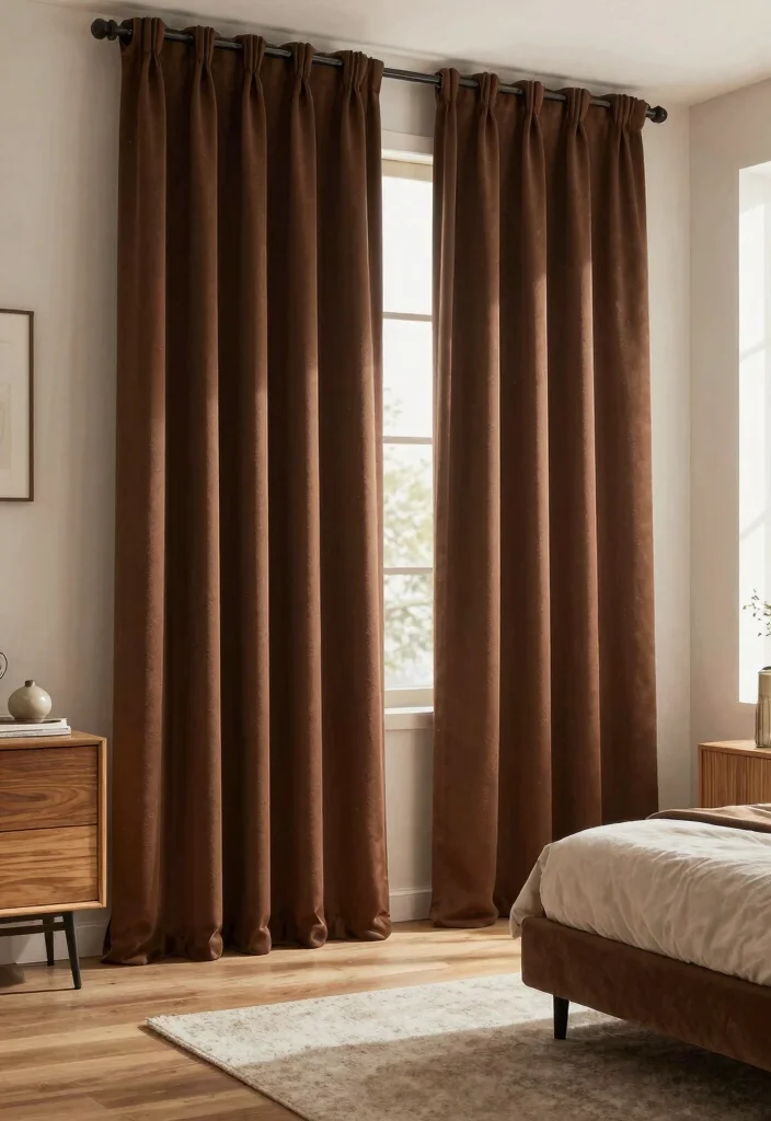 16 Bedroom Curtain Ideas for Cozy Sleep and Gentle Morning Light 12. Thermal Curtains for Energy Efficiency 0