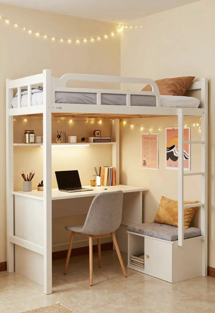 16 Cozy College Dorm Room Ideas Youll Love Coming Back To 2. Multifunctional Furniture 0