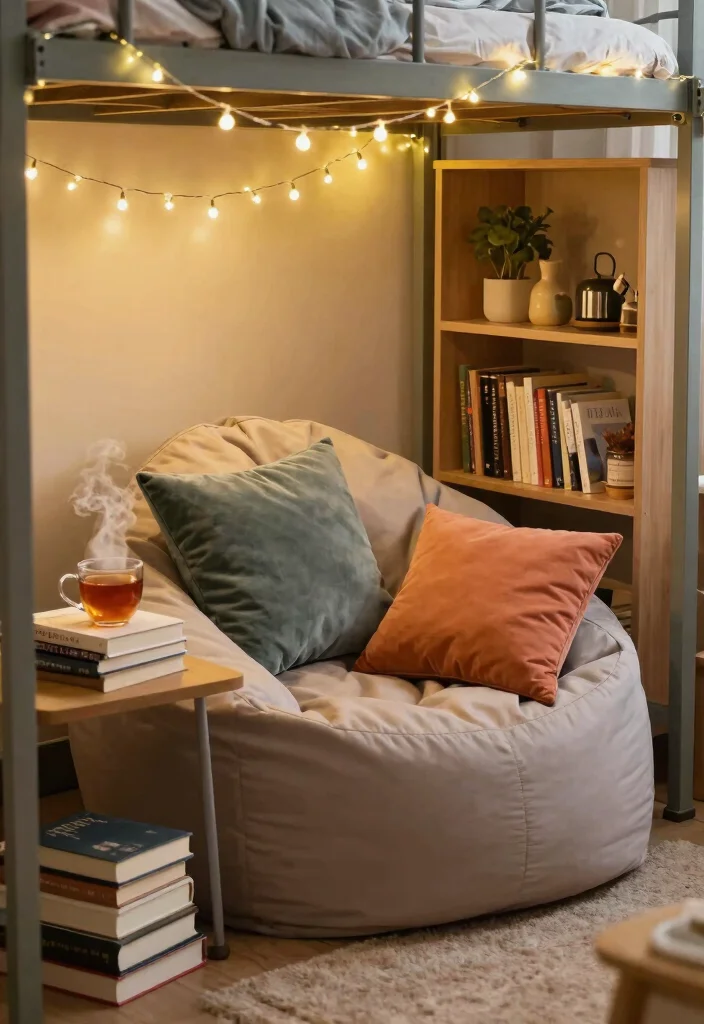 16 Cozy College Dorm Room Ideas Youll Love Coming Back To 5. Cozy Reading Nook 0
