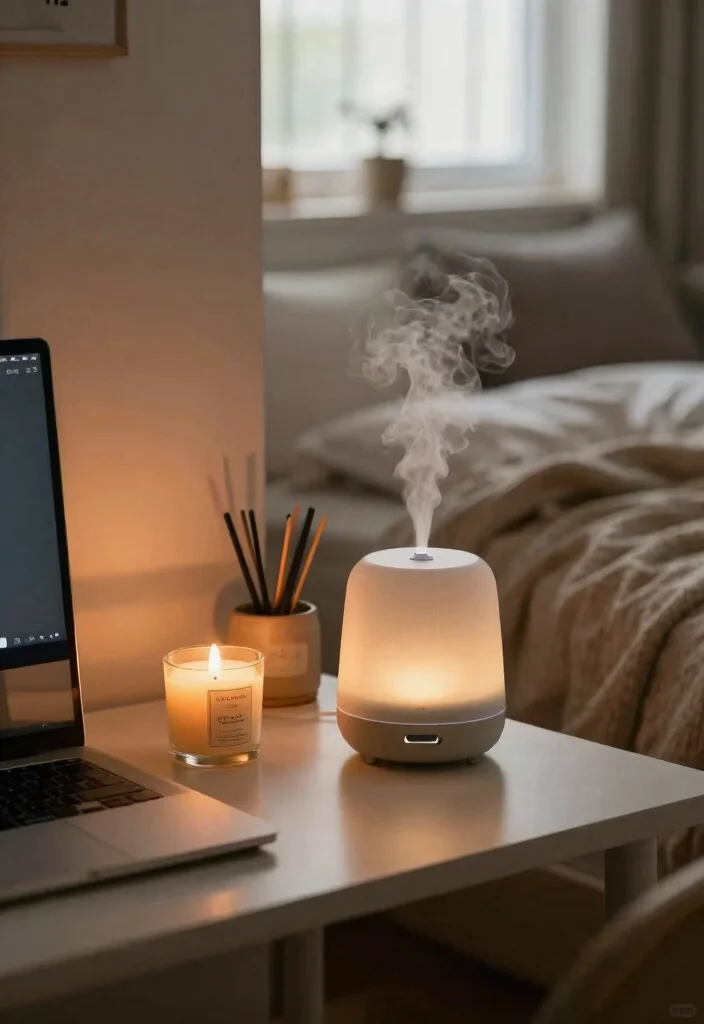 16 Dorm Room Ideas for Girls in College with Cozy Details 16. Scented Accessories 0