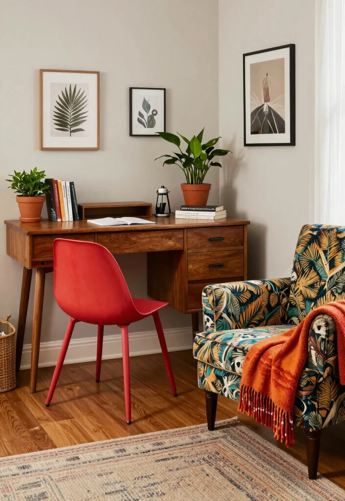 16 Dorm Room Ideas for Girls in College with Cozy Details 6. Vintage Furniture Finds 0