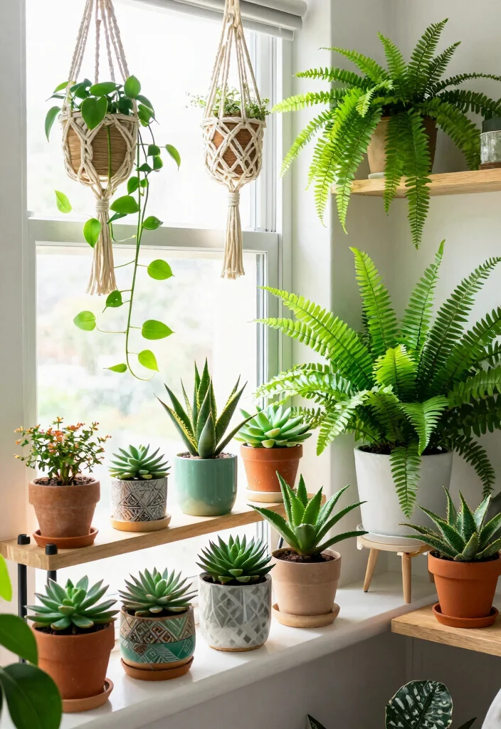 16 Dorm Room Ideas for Girls in College with Cozy Details 8. Plants and Greenery 0