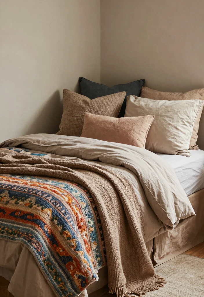 18 College Dorm Room Ideas Aesthetic with Cozy Vibes 4. Sustainable Bedding for Comfort and Style 0