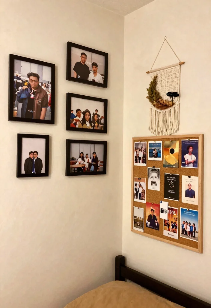 18 College Dorm Room Ideas for Small Spaces with Big Personality 7. Personalized Decor Touches 0