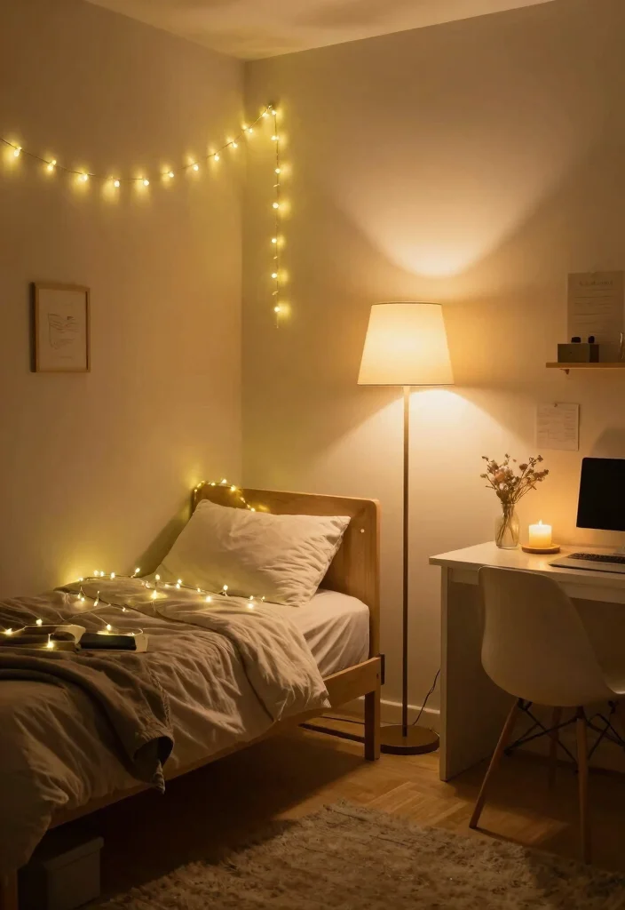 18 College Dorm Room Ideas for Small Spaces with Big Personality 8. Eco Friendly Lighting Choices 0